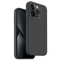 UNIQ etui Lino Hue iPhone 14 Pro Max 6,7" Magclick Charging szary|charcoal grey cena un informācija | Telefonu vāciņi, maciņi | 220.lv