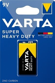 Baterijas Varta Superlife 9V, 10 gab. cena un informācija | Baterijas | 220.lv