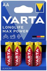 Baterijas Varta LONGLIFE Max Power AA LR6, 12 gab. cena un informācija | Baterijas | 220.lv