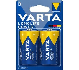 Baterijas Varta LONGLIFE POWER D, 4 gab cena un informācija | Baterijas | 220.lv