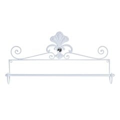 Вешалка для полотенец DKD Home Decor Металл Белый (51 x 9 x 25 cm) цена и информация | Аксессуары для ванной комнаты | 220.lv