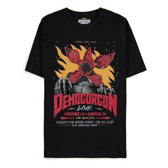 T-krekli sievietēm Stranger Things Demogorgon Live 118263, melni cena un informācija | T-krekli sievietēm | 220.lv