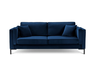 Trīsvietīgs dīvāns Luis 3, zils/melns cena un informācija | Dīvāni | 220.lv