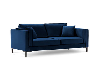 Trīsvietīgs dīvāns Luis 3, zils/melns cena un informācija | Dīvāni | 220.lv