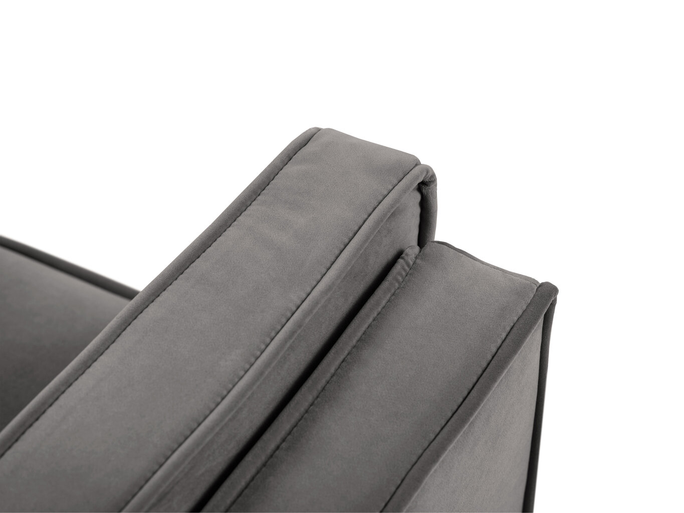 Divvietīgs dīvāns Luis 2, gaiši pelēks/melns cena un informācija | Dīvāni | 220.lv