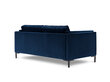 Divvietīgs dīvāns Luis 2, zils/melns cena un informācija | Dīvāni | 220.lv