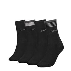 Носки для женщин Calvin Klein 4 шт., 37-41, черные цена и информация | Женские носки | 220.lv