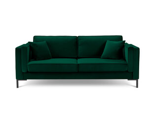 Trīsvietīgs dīvāns Luis 3, zaļš/melns cena un informācija | Dīvāni | 220.lv
