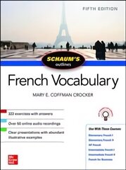 Schaum's Outline of French Vocabulary, Fifth Edition 5th edition цена и информация | Пособия по изучению иностранных языков | 220.lv