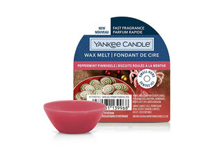 Ароматизированный воск Yankee Candle Peppermint Pinwheel Wax Melt, 22 г цена и информация | Подсвечники, свечи | 220.lv