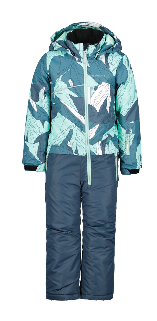 Icepeak bērnu ziemas kombinezons JIZAN KD, jūras zaļš cena un informācija | Ziemas apģērbs bērniem | 220.lv
