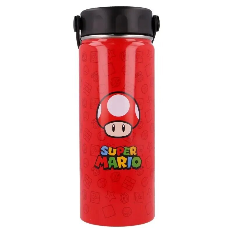 Nintendo Super Mario Bros nerūsējošā tērauda pudele 530ml цена и информация | Ūdens pudeles | 220.lv