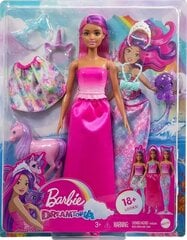 Mattel Barbie: нарядная кукла, хвост и юбка русалки (HLC28) цена и информация | Игрушки для девочек | 220.lv