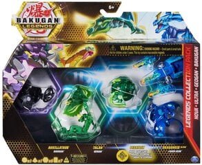 Spin Master Bakugan: Leģendas kolekcija Pack - Nova + Ultra + ģeogan + Bakugan - Auxillataur/talāns/pegatrix/Dragonoid Ultra (20140064) cena un informācija | Rotaļlietas zēniem | 220.lv