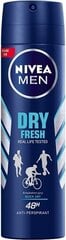 Спрей-дезодорант для мужчин Nivea Dry Fresh, 150 мл цена и информация | Дезодоранты | 220.lv