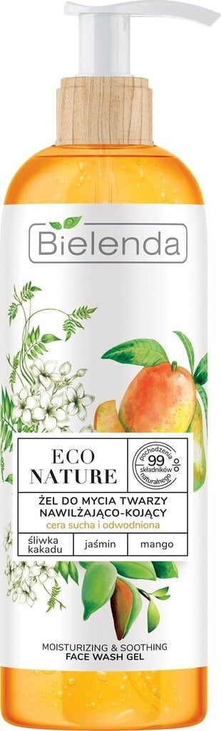 Mitrinošs un nomierinošs sejas mazgāšanas līdzeklis Bielenda Eco Nature Kakadu Plum & Jasmine & Mango, 200 g цена и информация | Sejas ādas kopšana | 220.lv