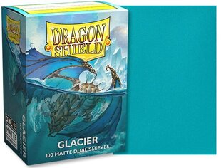 Spēļu kāršu futrālis Dragon Shield Standard Matte Dual Sleeves , Glacier Miniom 100 gab. cena un informācija | Galda spēles | 220.lv