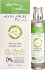 Unisex smaržas Alyssa Ashley EDC Biolab Aloe & Bamboo (50 ml) cena un informācija | Sieviešu smaržas | 220.lv