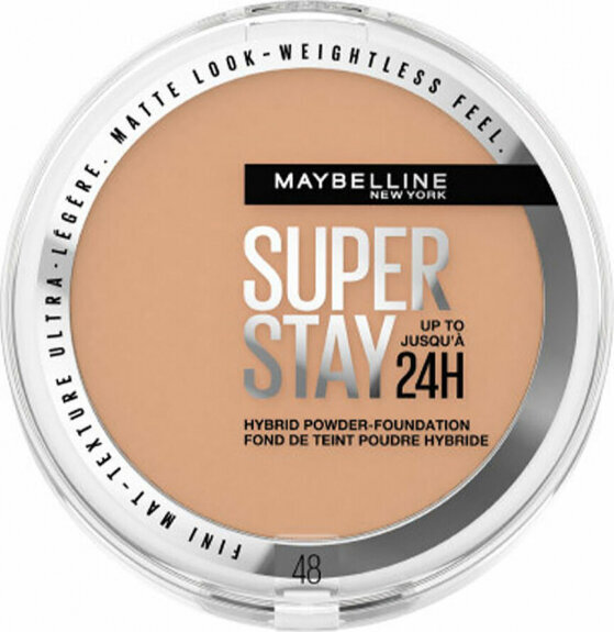 Meikapa bāzes pulveris Maybelline Superstay 24H Nº 48 (9 g) цена и информация | Grima bāzes, tonālie krēmi, pūderi | 220.lv