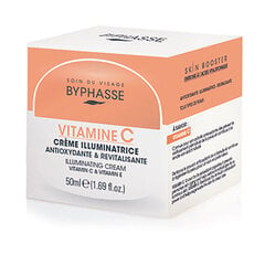 Крем, подсвечивающий кожу Byphasse Vitamina C Витамин C 50 ml цена и информация | Наносите на чистую кожу лица. Подержите около 10-15 минут и смойте водой. | 220.lv