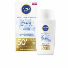 Saules bloķēšanas līdzeklis Nivea Sun Spf 50, 40 ml cena un informācija | Sauļošanās krēmi | 220.lv