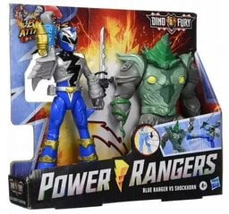 Hasbro Power Rangers Dino dusmas: kaujas uzbrucējs - Blue Ranger Shockhorn (F1603) cena un informācija | Hasbro Rotaļlietas, bērnu preces | 220.lv