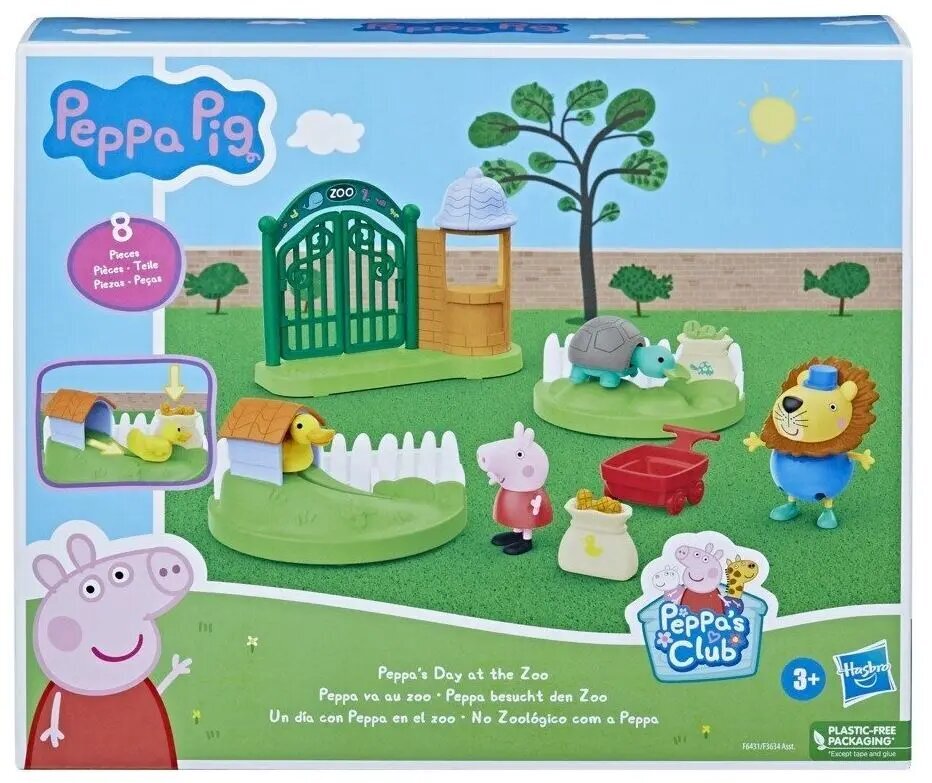 Hasbro Peppa Pig: Peppas diena zoodārzā (F6431) cena un informācija | Rotaļlietas meitenēm | 220.lv