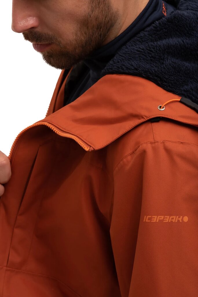 Icepeak vīriešu slēpošanas jaka CHESTER, terakota cena un informācija | Vīriešu slēpošanas apģērbs | 220.lv
