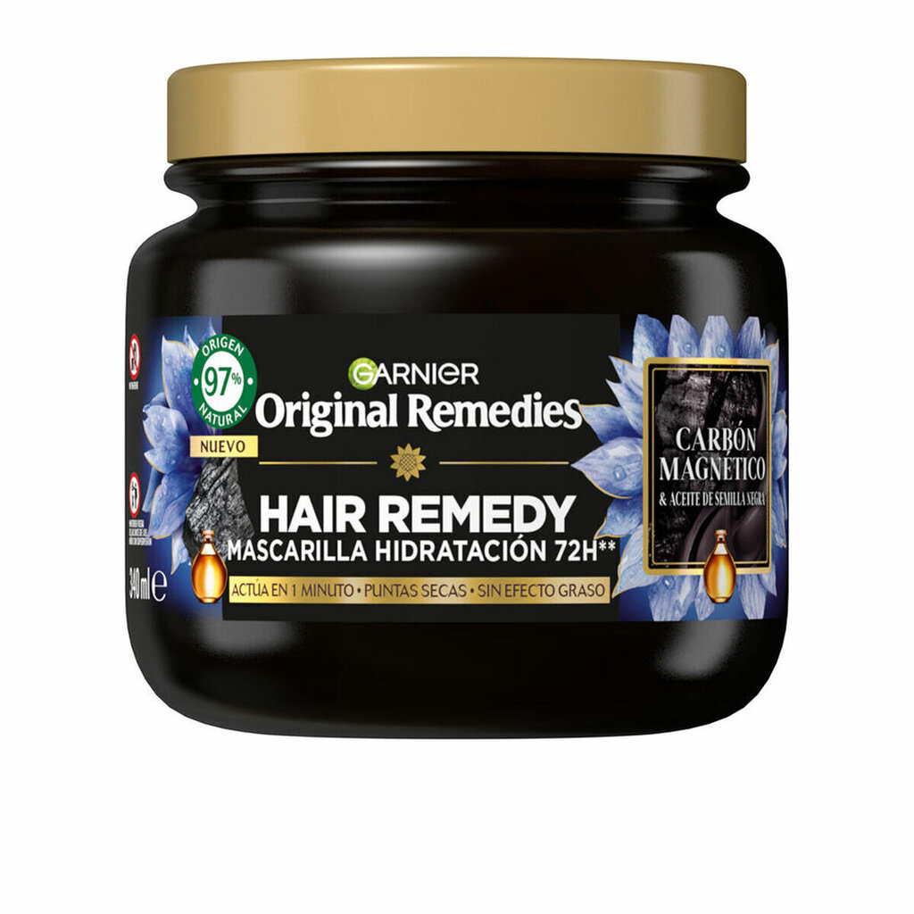 Mitrinoša maska Garnier Original Remedies magnētiskās ogles (340 ml) цена и информация | Matu uzlabošanai | 220.lv