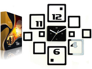 Sienas pulkstenis OttoBlack 60cm x 54cm cena un informācija | Pulksteņi | 220.lv