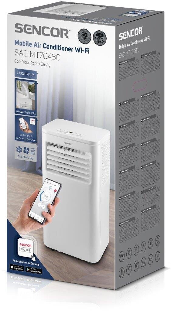 Mobilais gaisa kondicionieris Sencor SAC MT7048C WiFi, 2 kW цена и информация | Gaisa kondicionieri, siltumsūkņi, rekuperatori | 220.lv