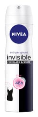 Nivea B & W Clear Deodorant Deodorant Spare 150 мл, 6 набор упаковки цена и информация | Дезодоранты | 220.lv