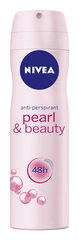 Nivea Pearl & Beauty izsmidzināms dezodorants sievietēm, 150 ml, 6 iepakojuma komplekts cena un informācija | Dezodoranti | 220.lv