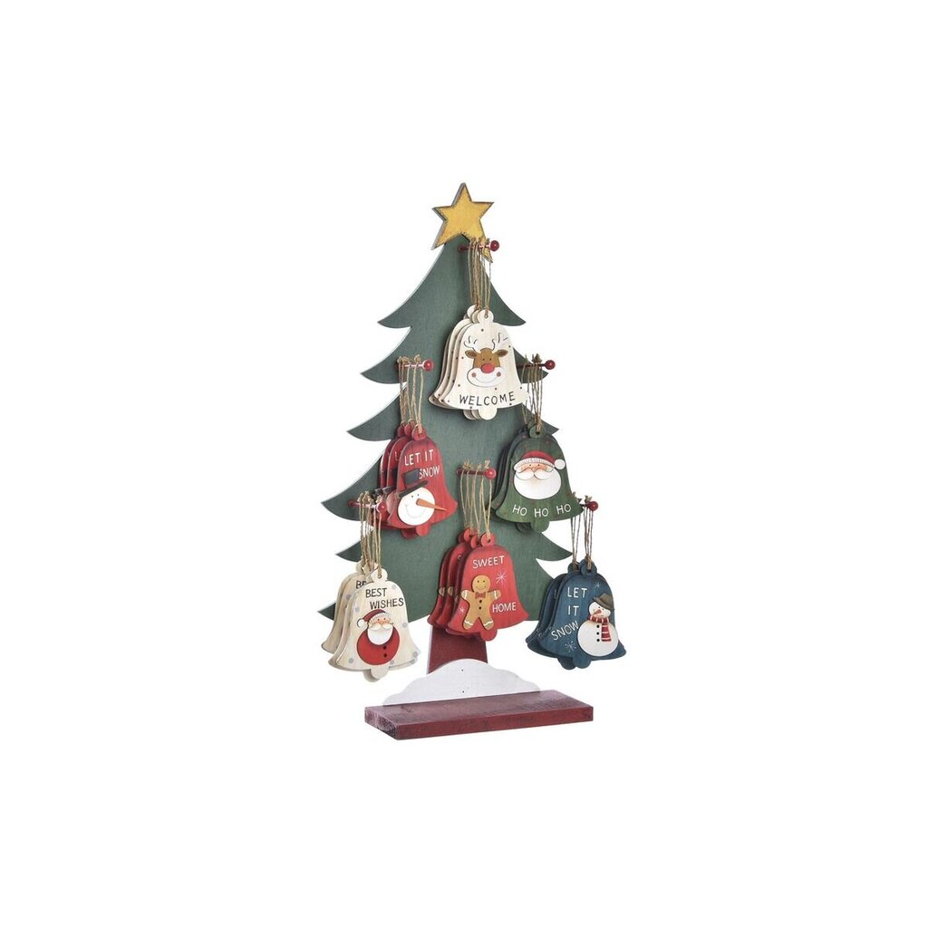 Ziemassvētku Nieciņš DKD Home Decor Koks (30 x 12 x 53 cm) (6 gb.) cena un informācija | Ziemassvētku dekorācijas | 220.lv