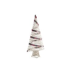Новогодняя ёлка DKD Home Decor, цвет натуральный/красный/чёрный/белый, ротанг, 29 x 12 x 60 см цена и информация | Рождественские украшения | 220.lv