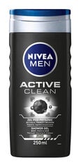 Nivea Men Active Clean dušas želeja vīriešiem, 250 ml, 6 iepakojuma komplekts cena un informācija | Dušas želejas, eļļas | 220.lv