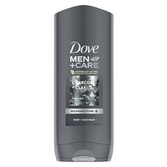 Dove Men Charcoal&Clay dušas želeja, 400 ml, 6 iepakojuma komplekts cena un informācija | Dušas želejas, eļļas | 220.lv