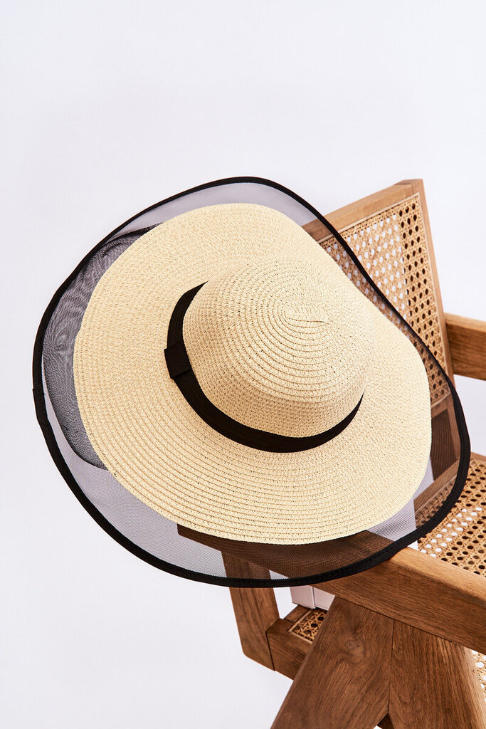 Modes sieviešu sieta cepure gaiši bēšā krāsā cena un informācija | Sieviešu cepures | 220.lv