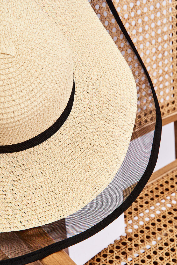 Modes sieviešu sieta cepure gaiši bēšā krāsā цена и информация | Sieviešu cepures | 220.lv