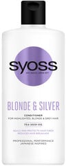 Syoss Blonde & Silver balzams, 440 ml, 6 iepakojuma komplekts цена и информация | Бальзамы, кондиционеры | 220.lv