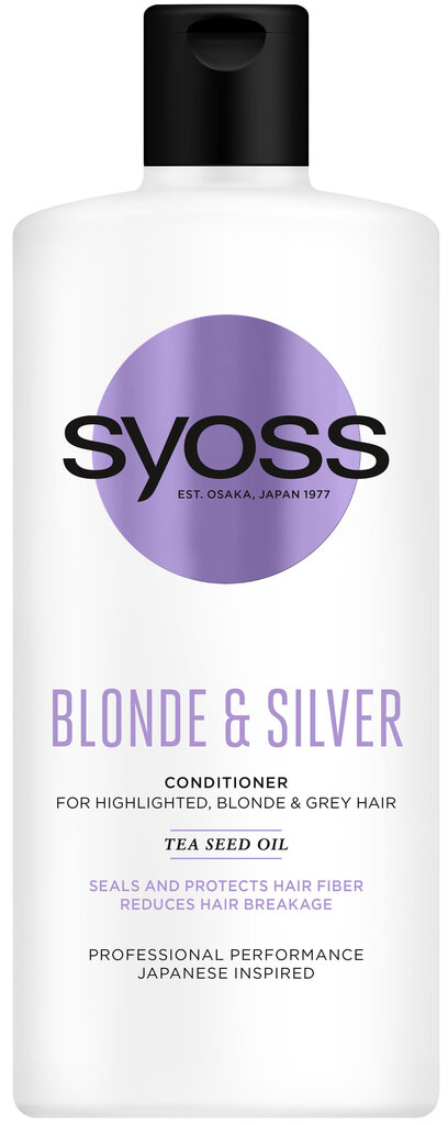 Syoss Blonde & Silver balzams, 440 ml, 6 iepakojuma komplekts cena un informācija | Matu kondicionieri, balzāmi | 220.lv