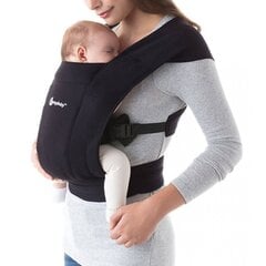 Ergobaby ķengursoma Embrace, pure black cena un informācija | Slingi, ķengursomas | 220.lv