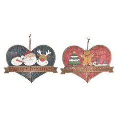 Новогоднее украшение DKD Home Decor, 26 x 1.5 x 18.5 см, 2 шт. цена и информация | Рождественские украшения | 220.lv