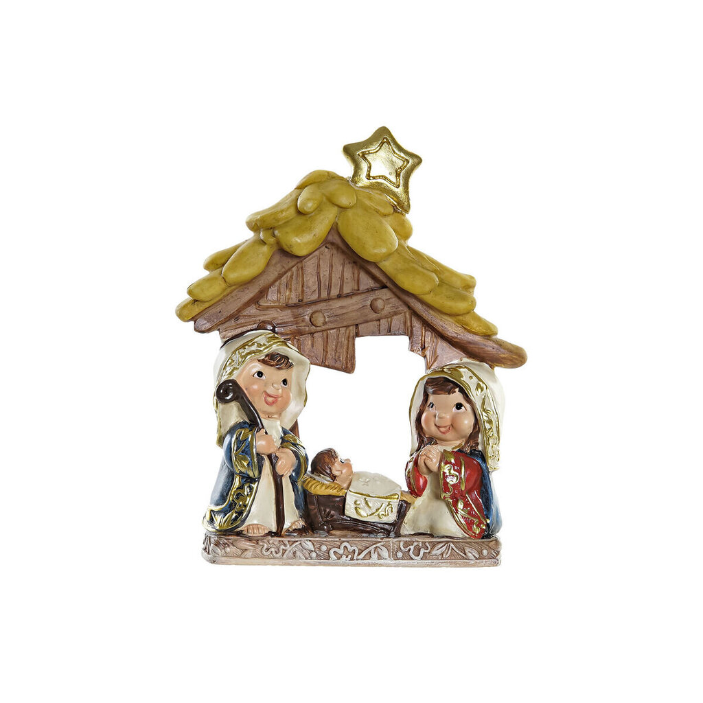 Ziemassvētku Laika Komplekts DKD Home Decor Sveķi Daudzkrāsains (10 x 3 x 12 cm) cena un informācija | Ziemassvētku dekorācijas | 220.lv