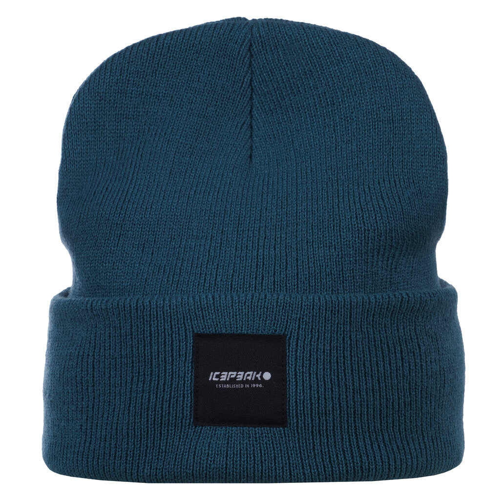 Icepeak cepure Harcourt, jūras zaļas krāsas cena un informācija | Vīriešu cepures, šalles, cimdi | 220.lv