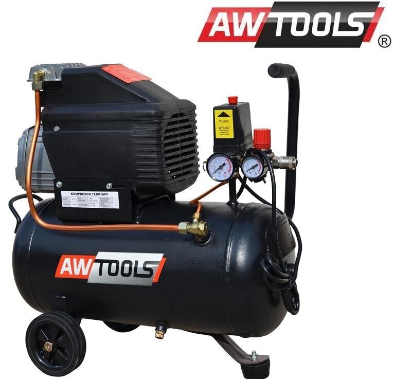 AWTOOLS eļļas kompresors FL-24L, 245/min., 24 l cena un informācija | Kompresori | 220.lv