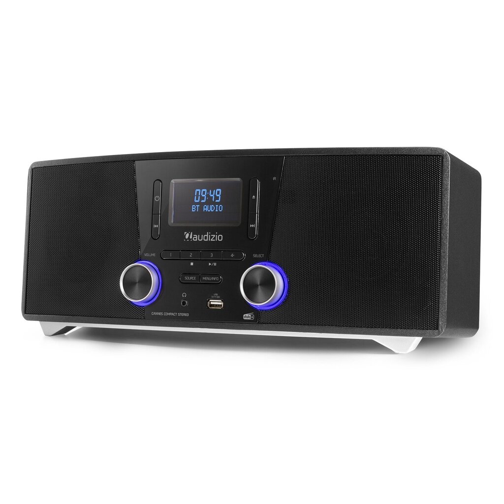 Audizio Cannes Stereo Radio ar DAB+ un CD cena un informācija | Mājas akustika, Sound Bar sistēmas | 220.lv