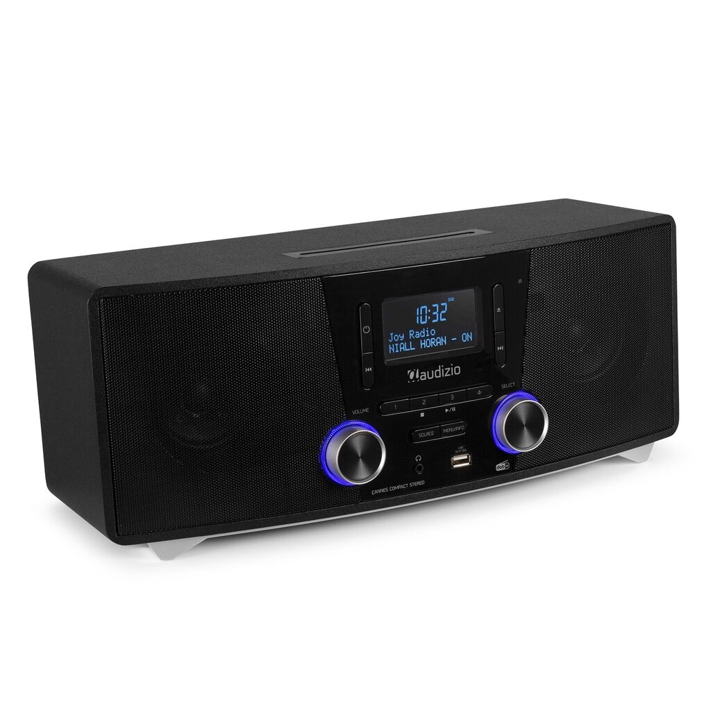 Audizio Cannes Stereo Radio ar DAB+ un CD cena un informācija | Mājas akustika, Sound Bar sistēmas | 220.lv