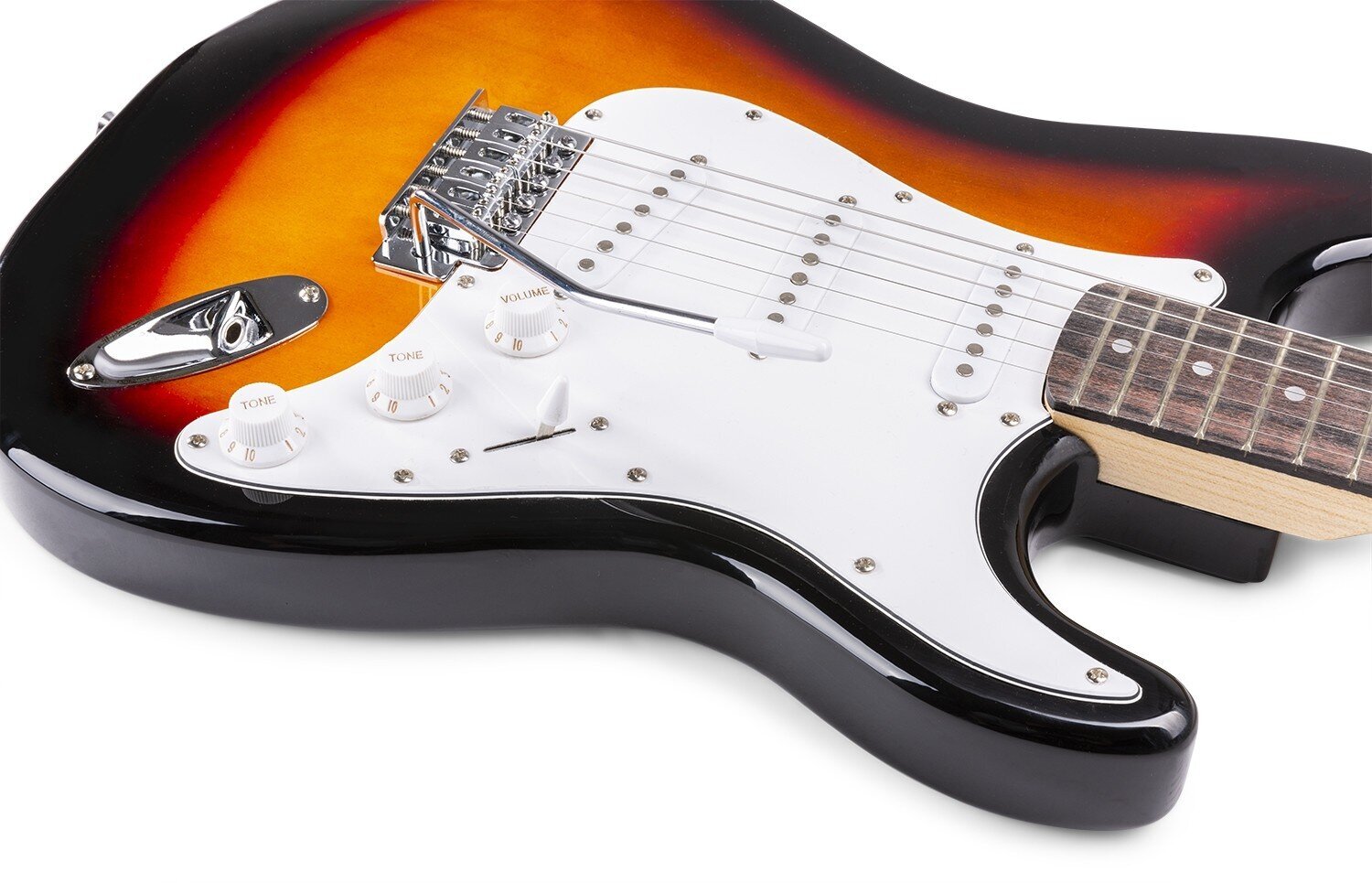 MAX GigKit elektriskās ģitāras komplekts ar ģitāras statīvu -Sunburst cena un informācija | Ģitāras | 220.lv