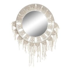 Sienas spogulis DKD Home Decor Balts Kokvilna (75 x 2 x 75 cm) cena un informācija | Spoguļi | 220.lv